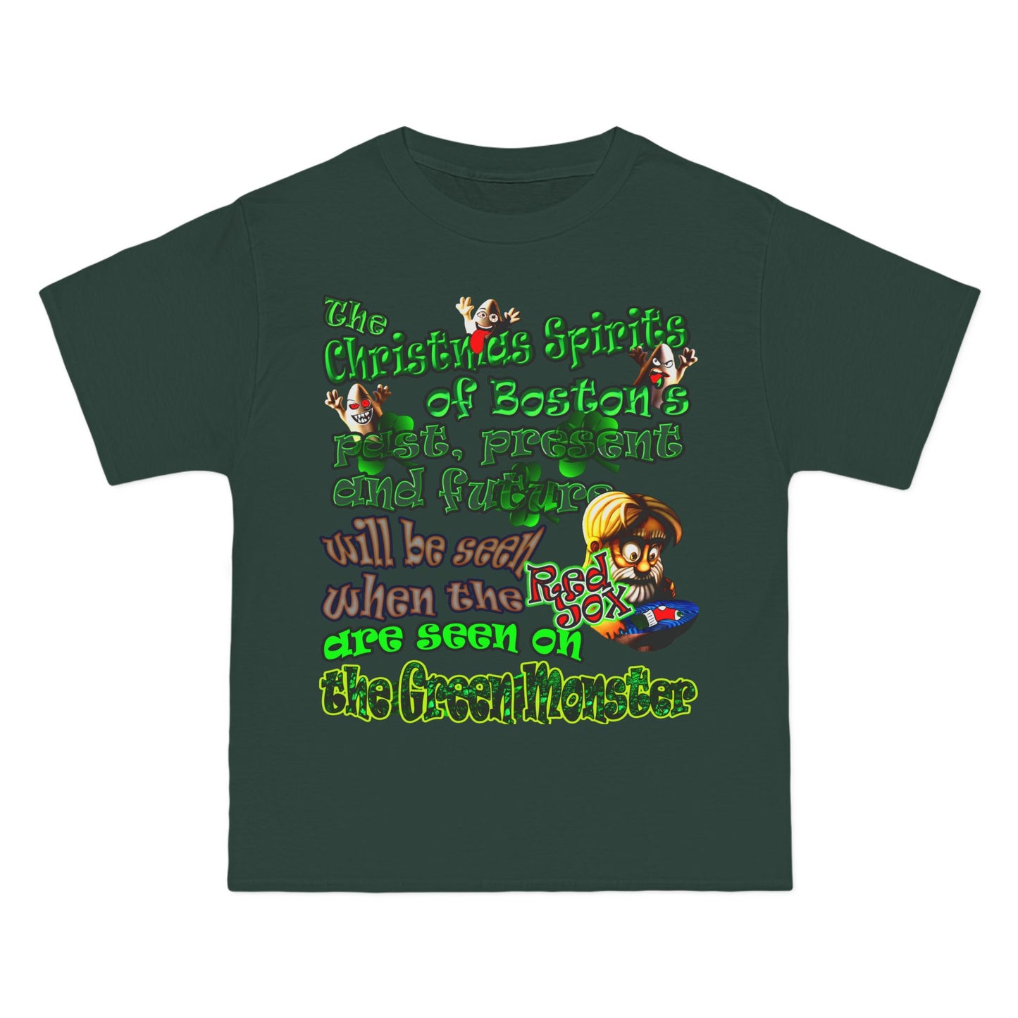 christmas spirits of boston - Beefy-T®  Short-Sleeve T-Shirt