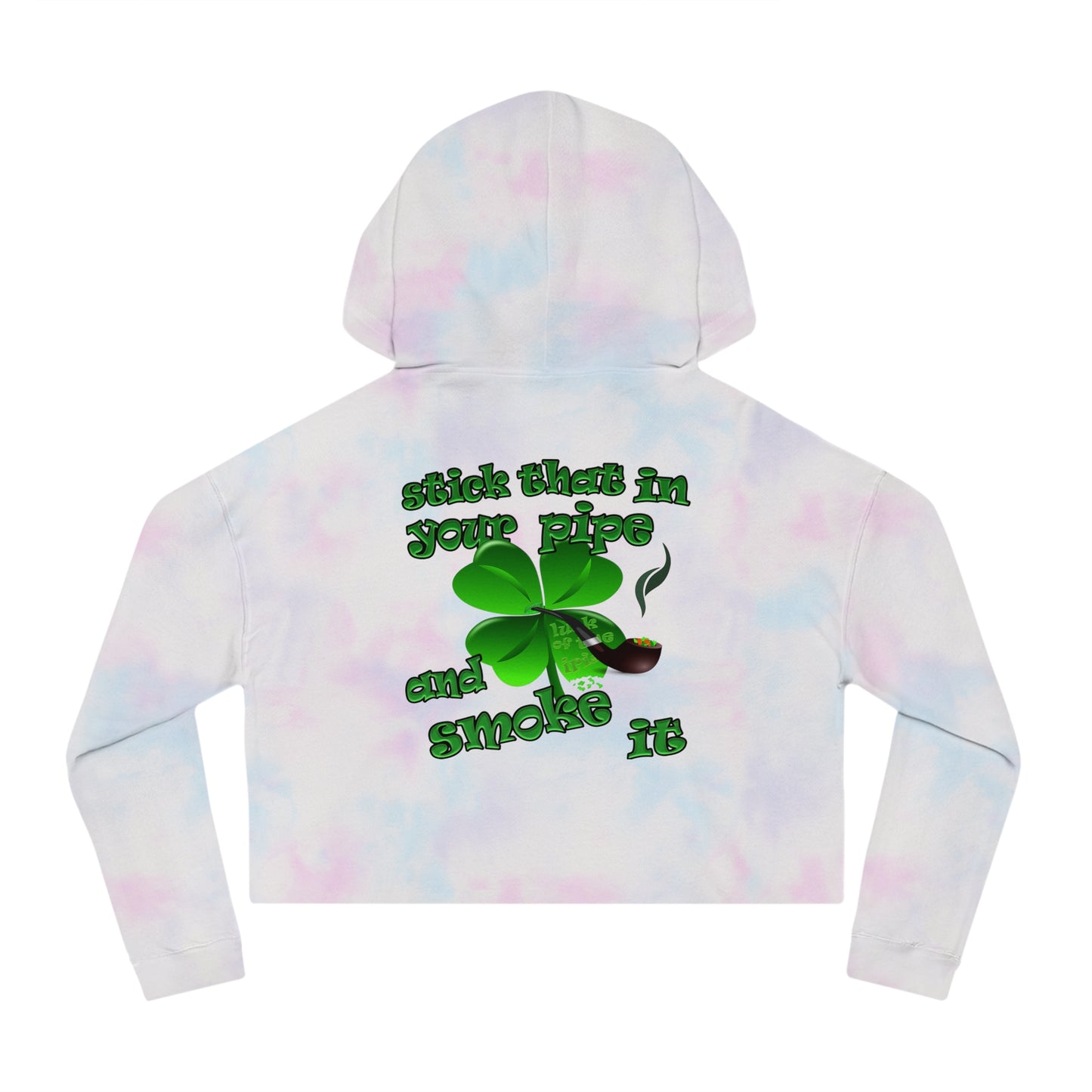 celtics logo - Women’s Cropped Hooded Sweatshirt