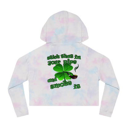 celtics logo - Women’s Cropped Hooded Sweatshirt