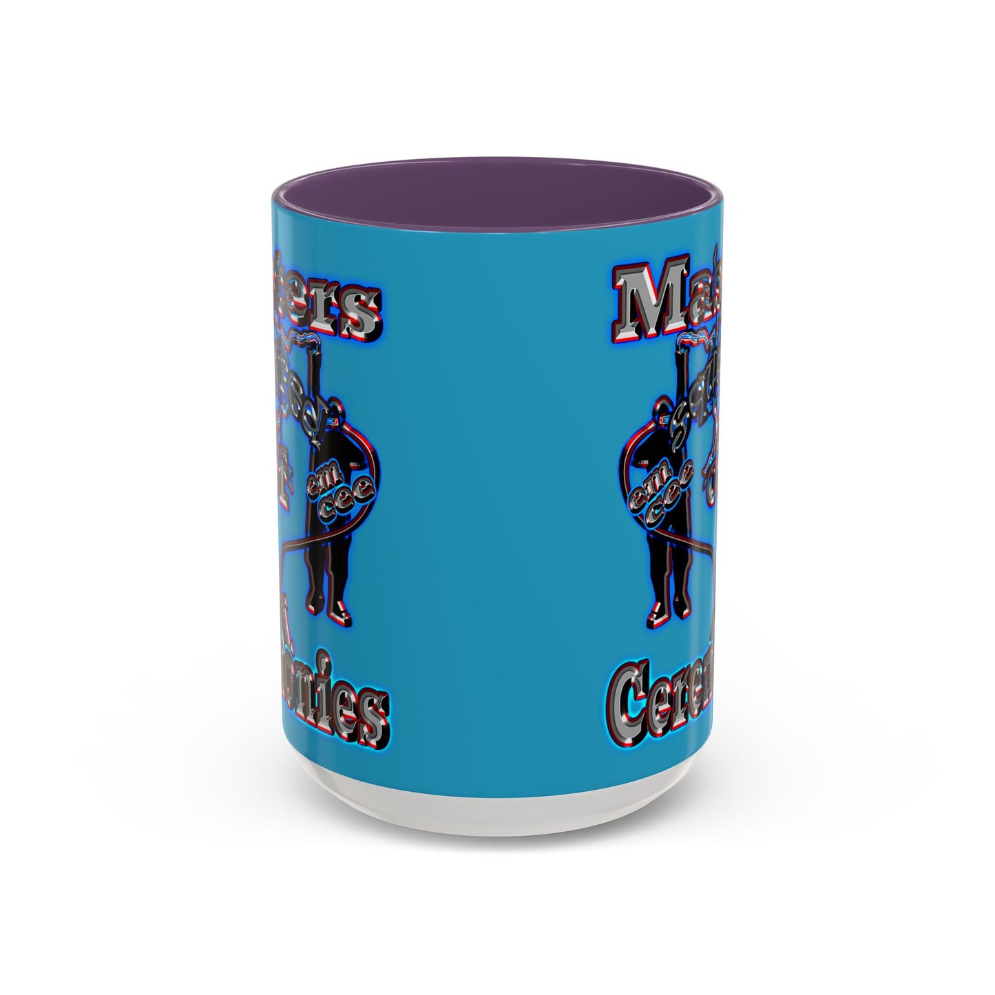 em cee squared - Accent Mug (turquoise)