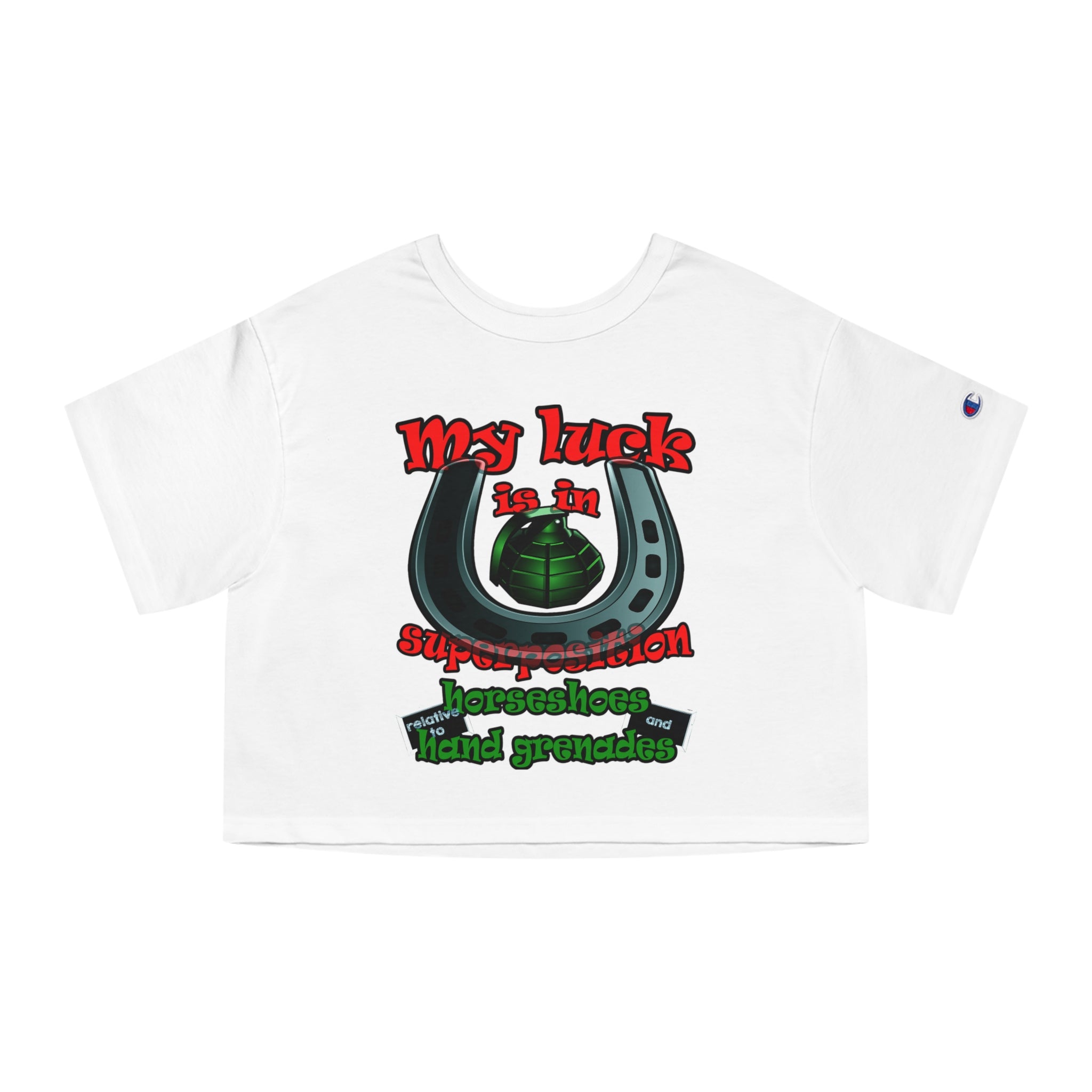 my luck - Champion Women's Heritage Cropped T-Shirt