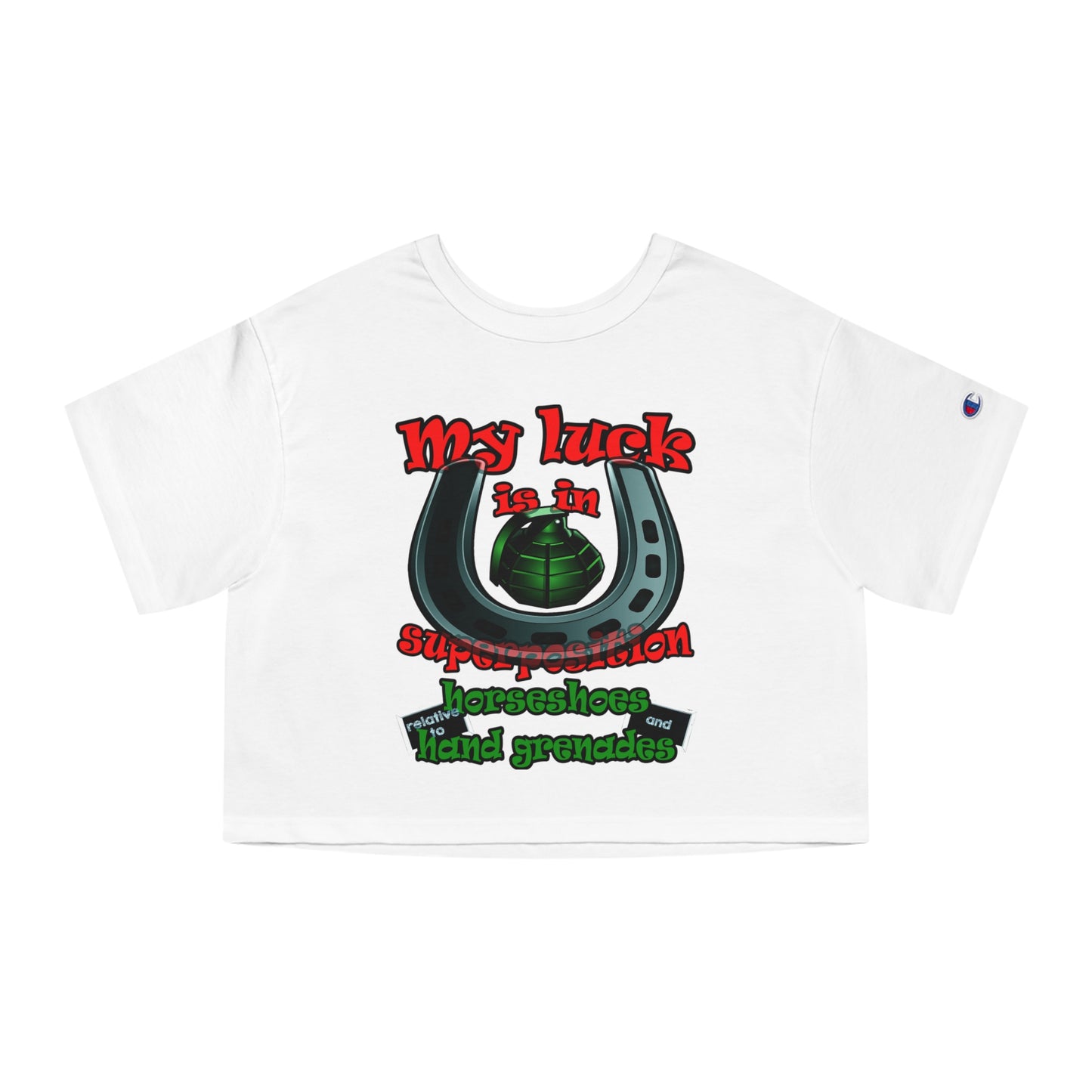 my luck - Champion Women's Heritage Cropped T-Shirt