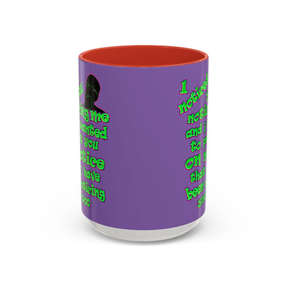 noticed you noticing - Accent Mug (light purple)