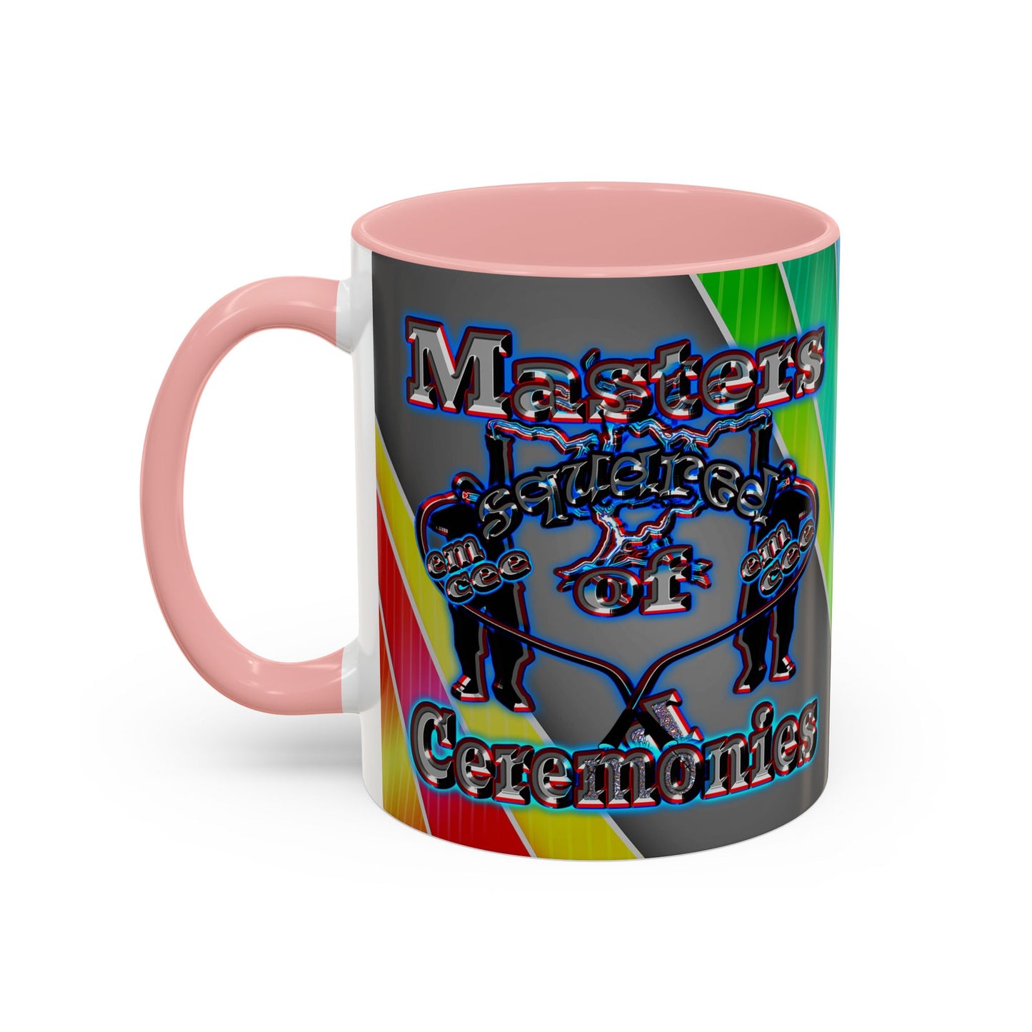 em cee squared - Accent Mug (rainbow split)