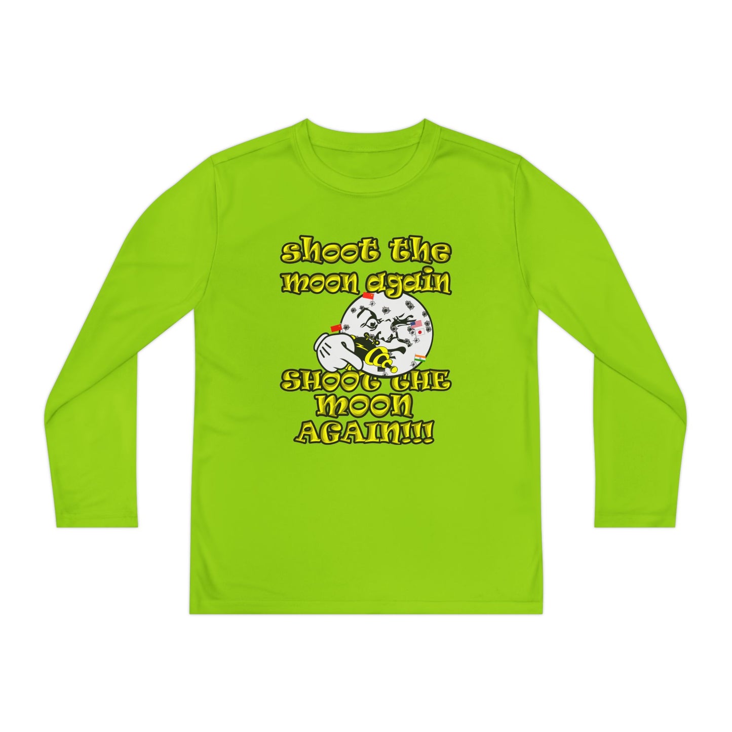 shoot the moon again - Youth Long Sleeve Competitor Tee