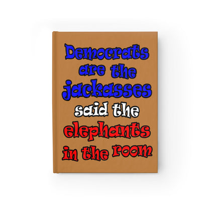 donkeys and elephants - journal-blank (light brown)