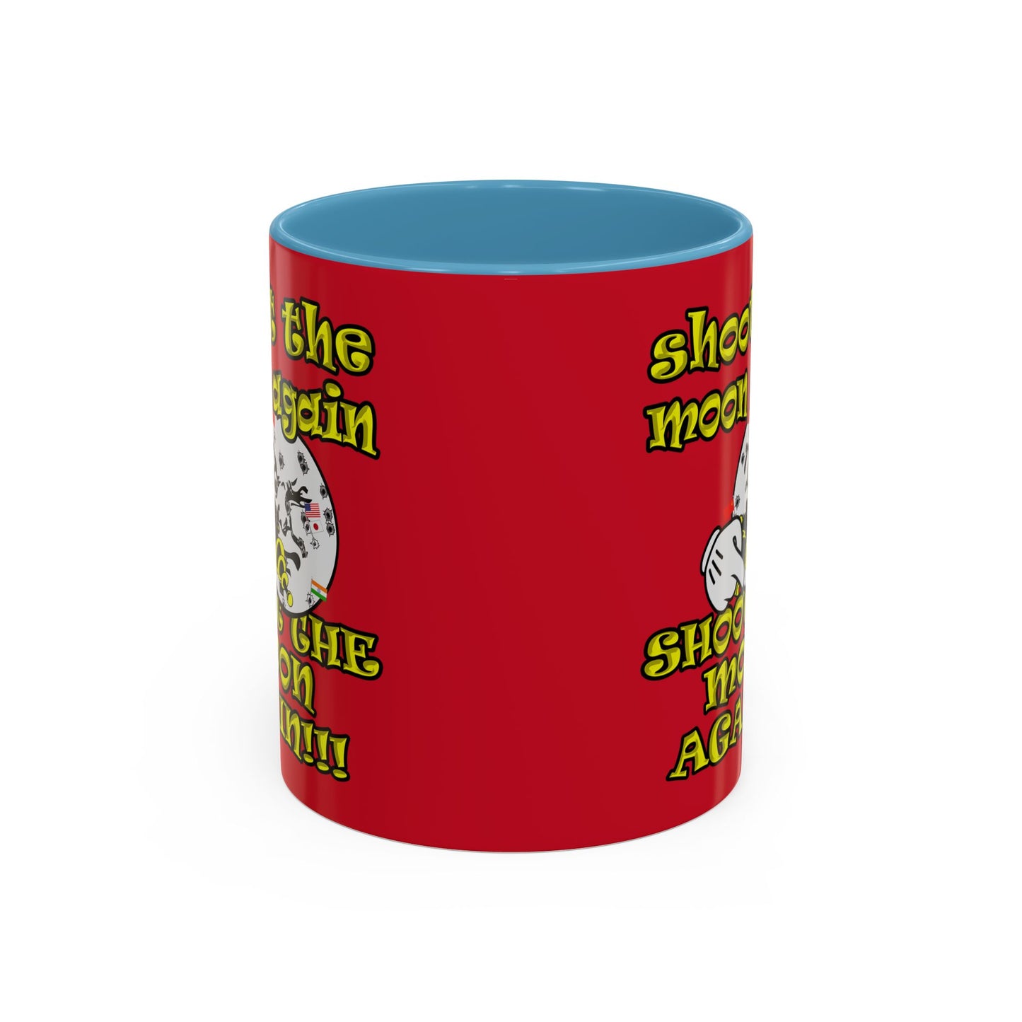 shoot the moon again - Accent Mug (dark red)