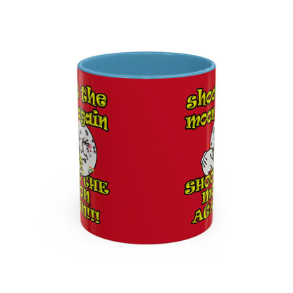 shoot the moon again - Accent Mug (dark red)