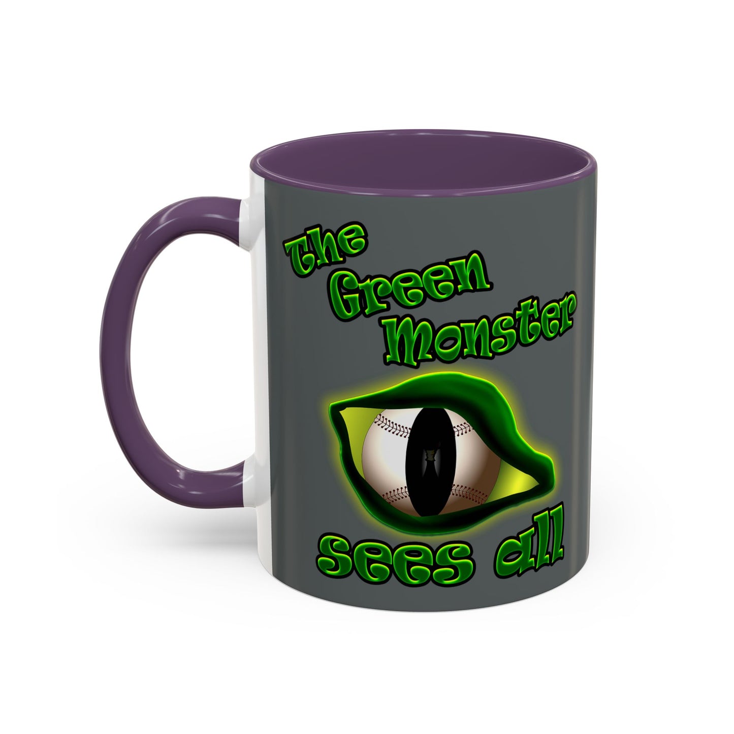 green monster - Accent Mug (dark grey)