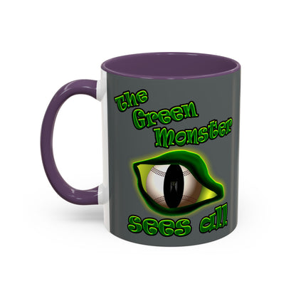 green monster - Accent Mug (dark grey)