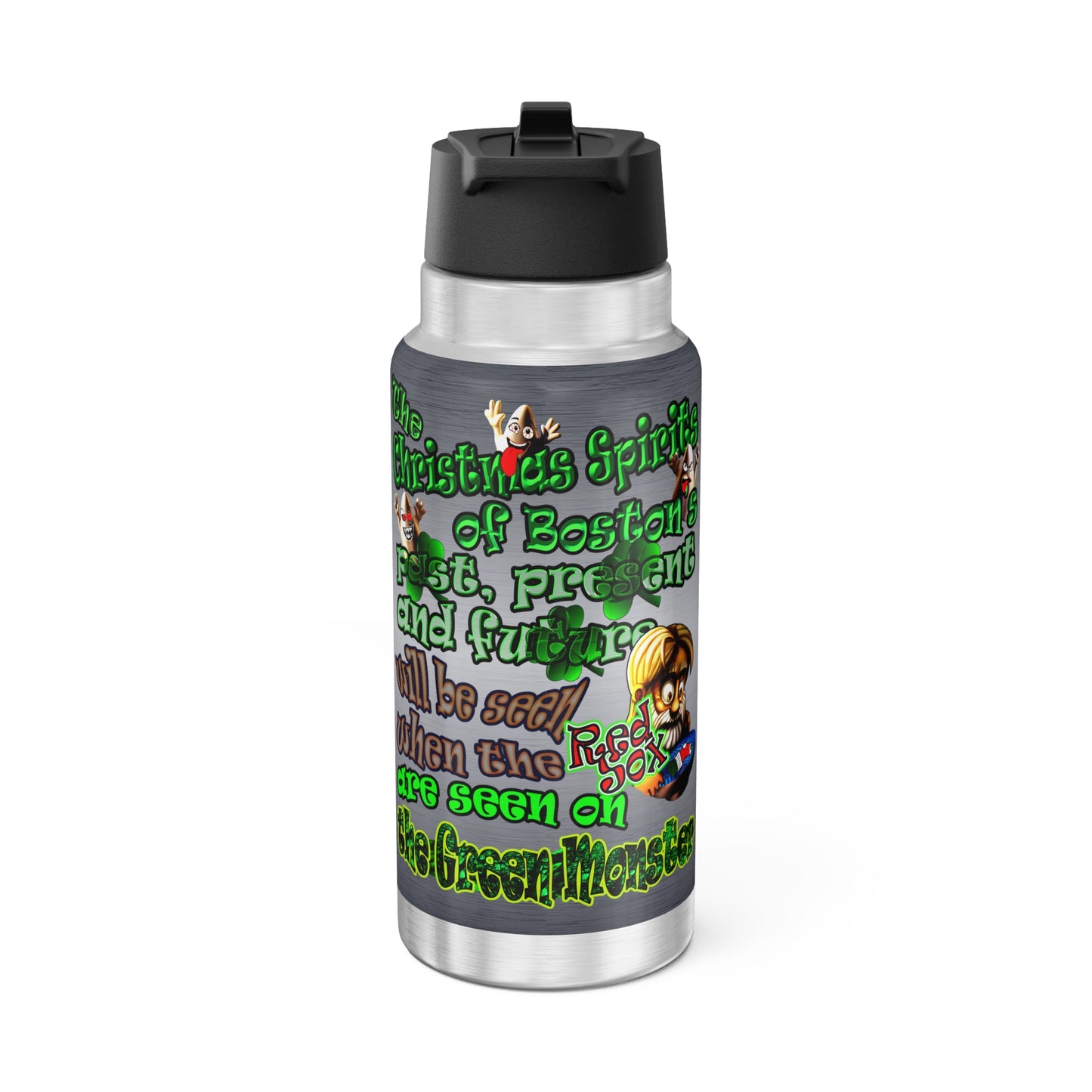 christmas spirits of boston - Gator Tumbler, 32oz  (brushed nickel)