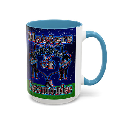 em cee squared - Accent Mug ('snoops' background)
