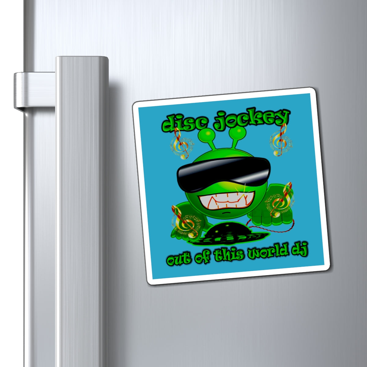 disc jockey - Magnets - (turquoise)