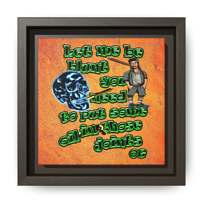 og - framed canvas art (burnt orange)