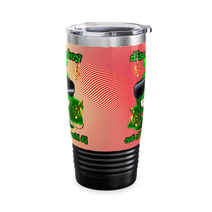 disc jockey - Ringneck Tumbler, 20oz (yellow-orange wave)