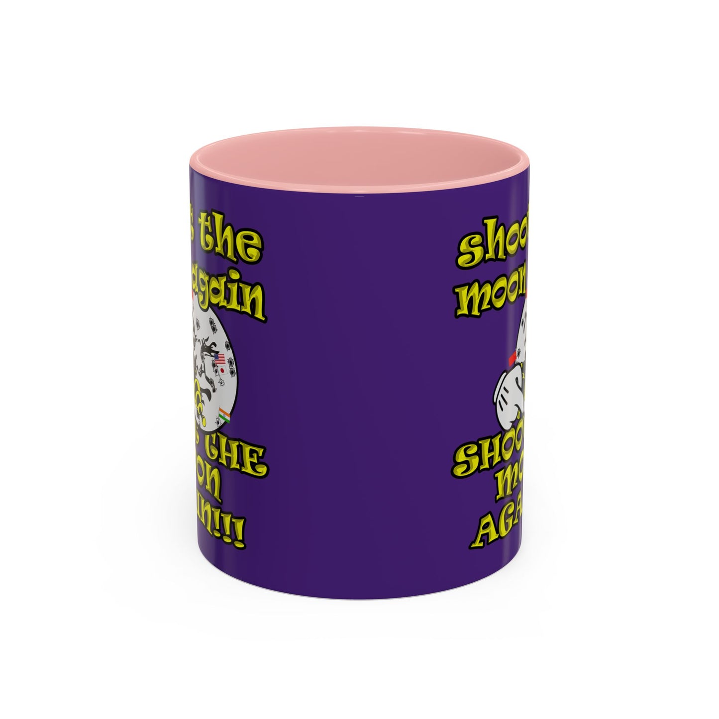 shoot the moon again - Accent Mug (purple)
