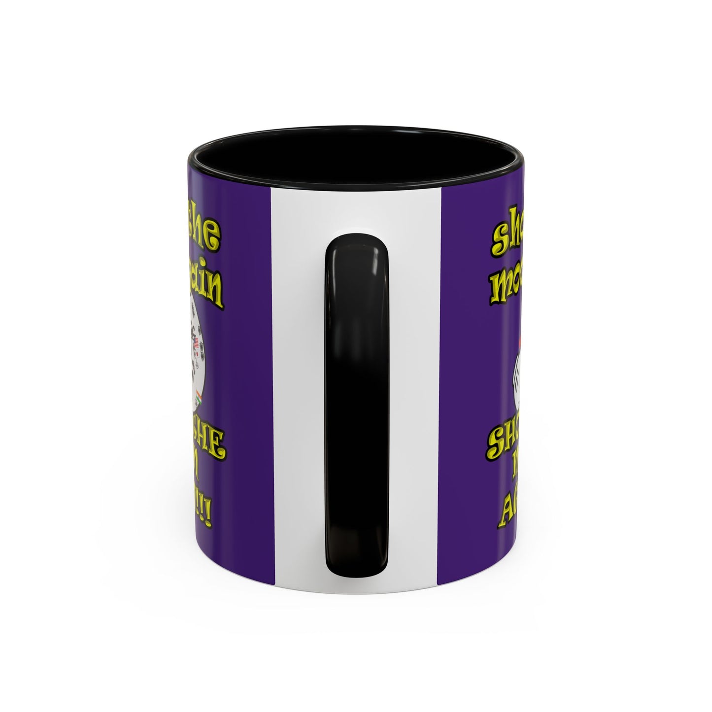shoot the moon again - Accent Mug (purple)