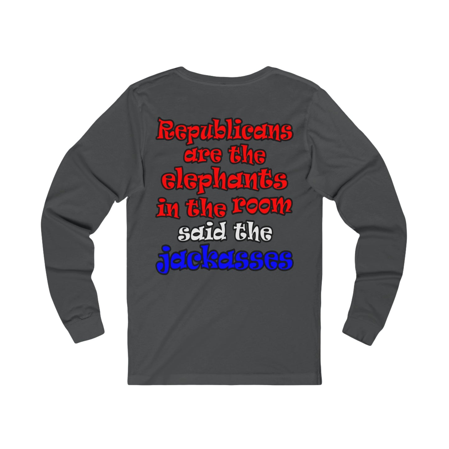donkeys and elephants - Unisex Jersey Long Sleeve Tee
