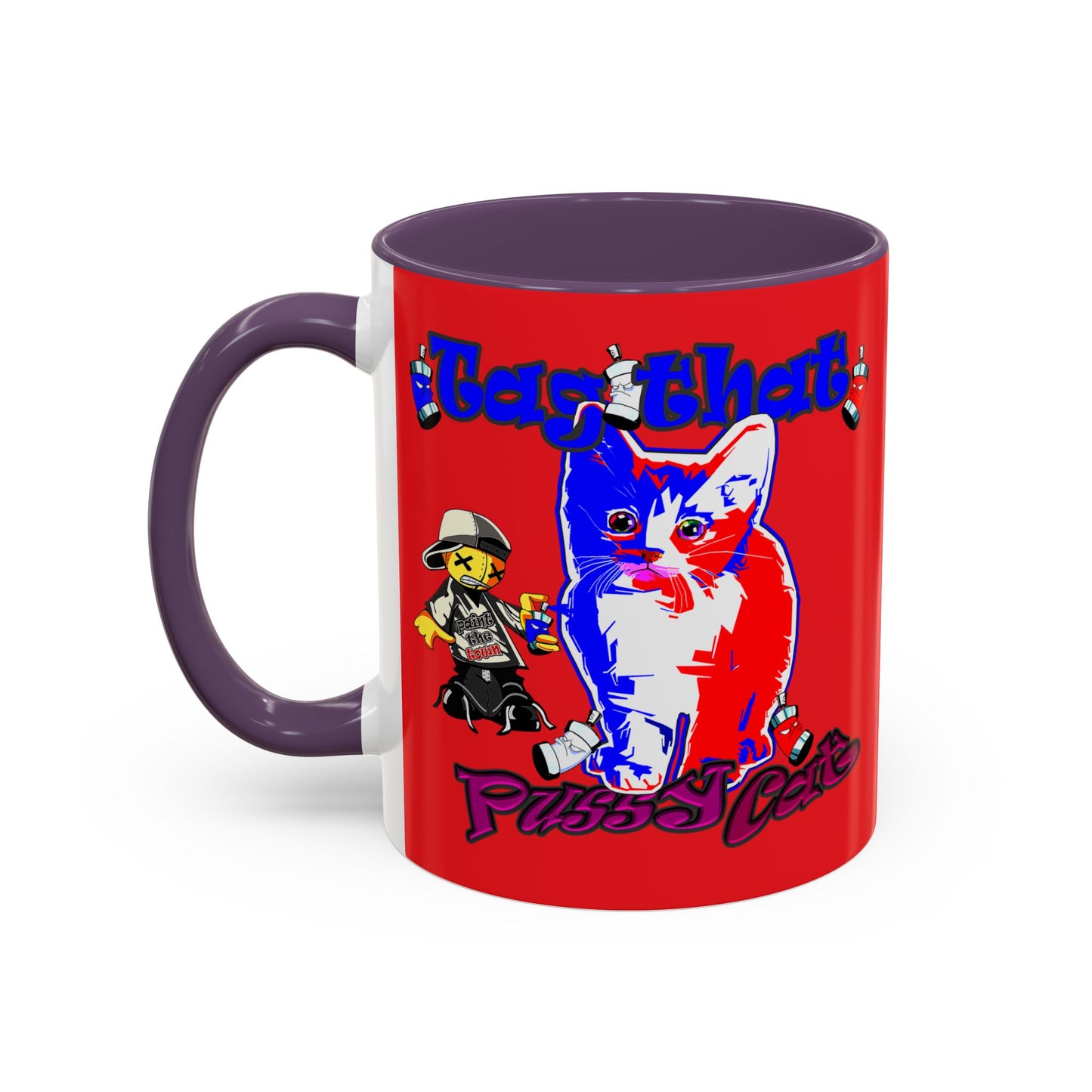 tag that - Accent Mug (red)