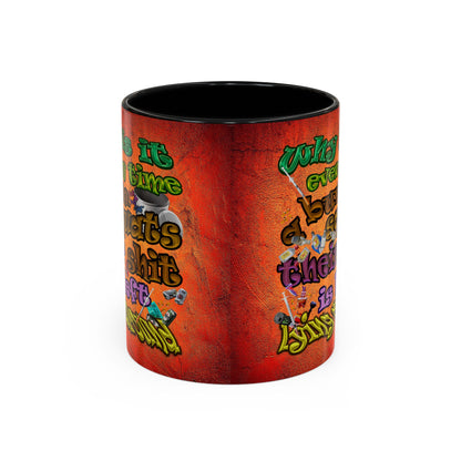 the bum's shit - Accent Mug (burnt orange)