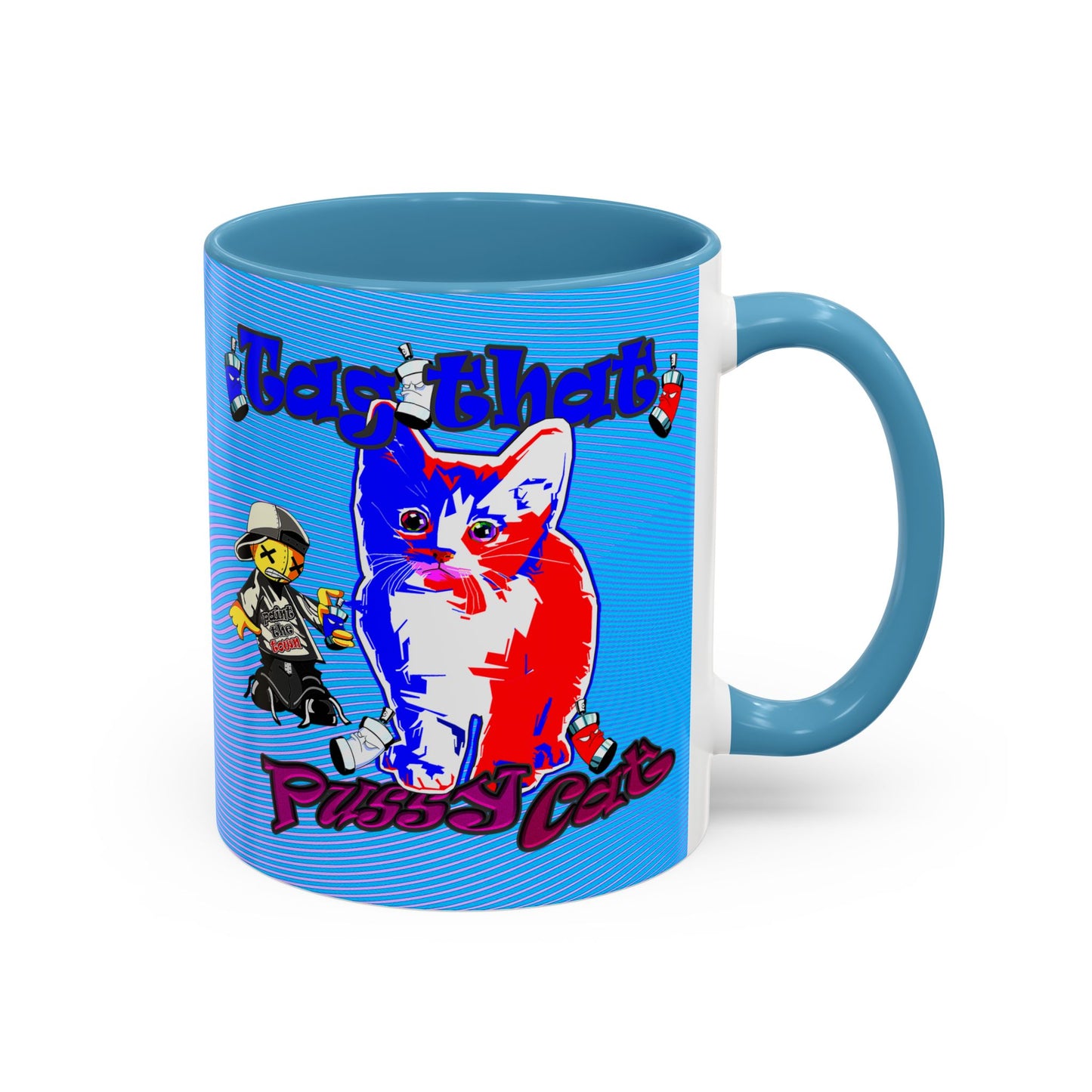 tag that - Accent Mug (light blue-purple wave)