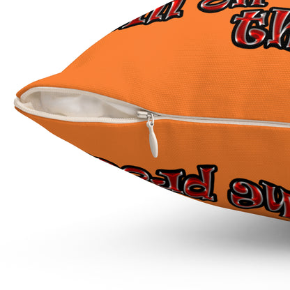 schrodinger's cat - Spun Polyester Square Pillow - (crusta)