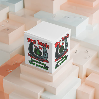 my luck - note cube (white)
