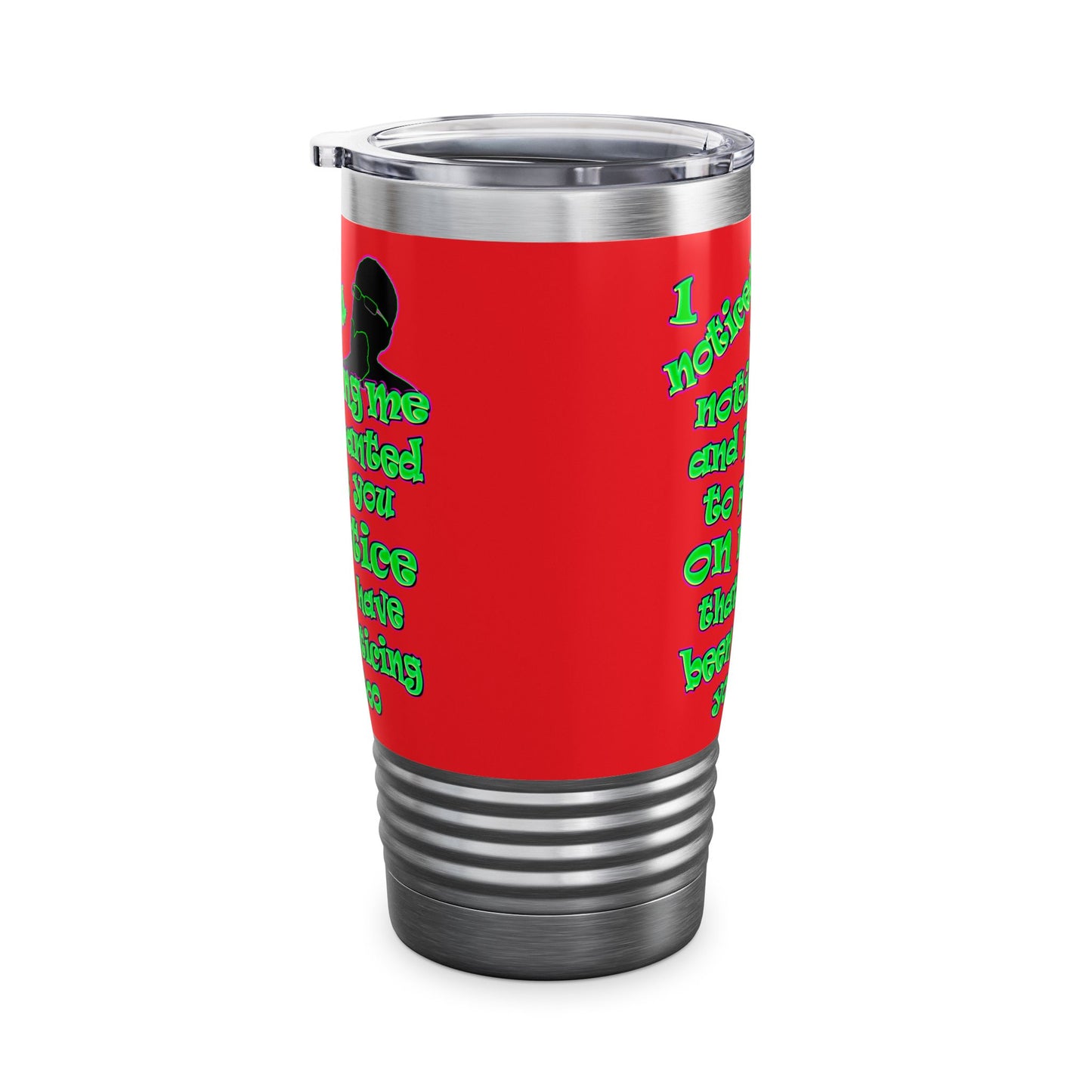 noticed you noticing - Ringneck Tumbler, 20oz (red)