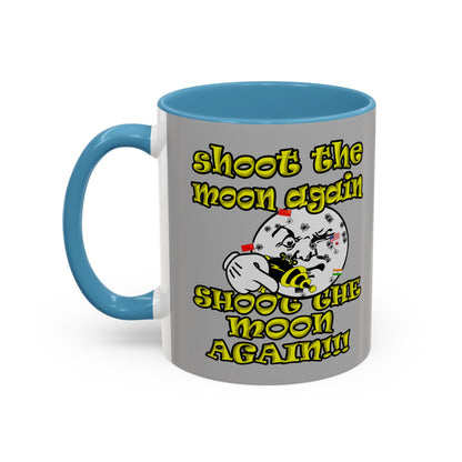 shoot the moon again - Accent Mug (light grey)