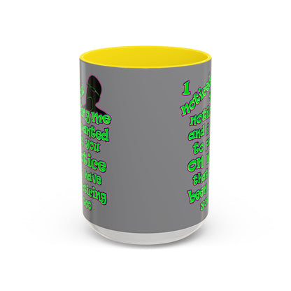 noticed you noticing - Accent Mug (grey)
