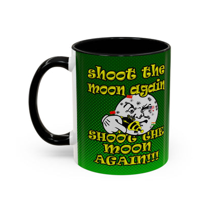 shoot the moon again - Accent Mug (logo green)