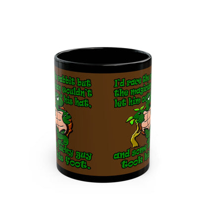 turtle race - Black Mug (brown)