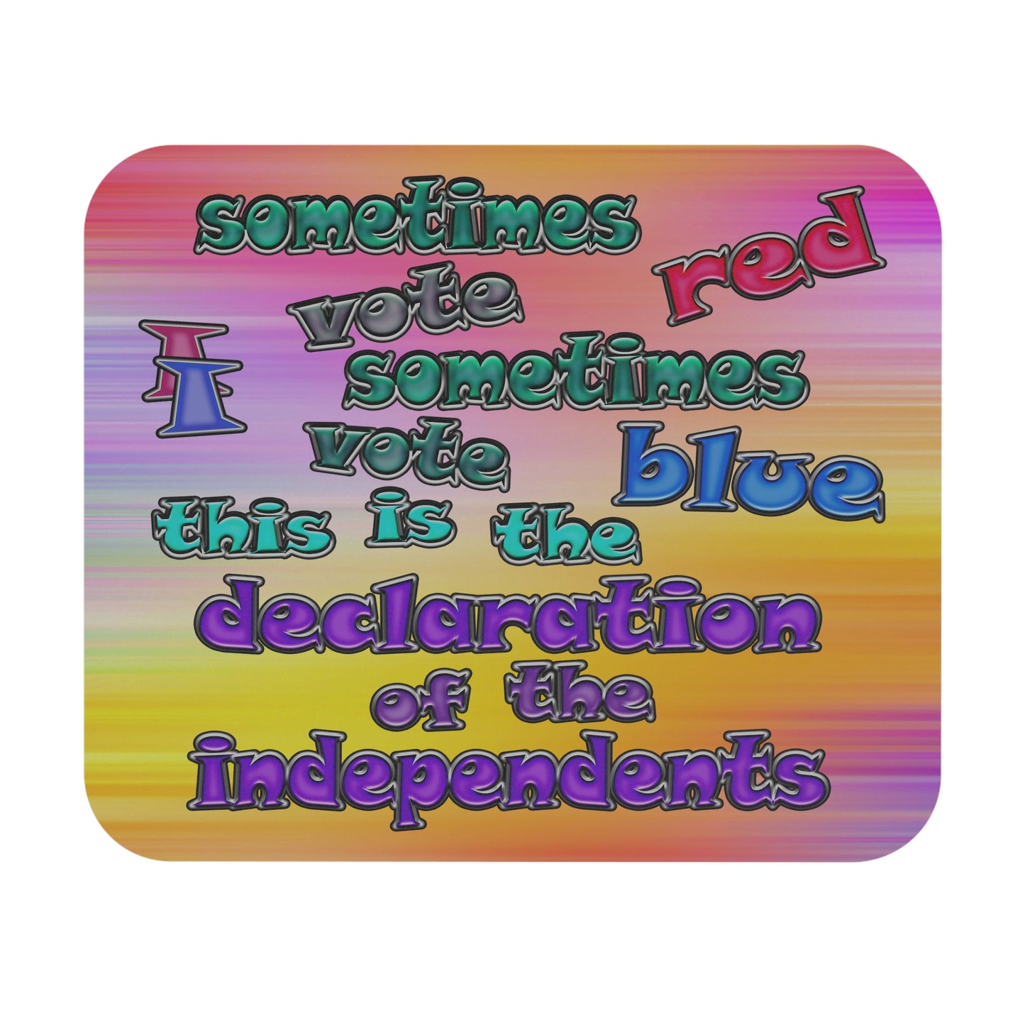 declaration of the independents - Mouse Pad (Rectangle) (color blur)