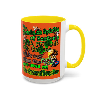 christmas spirits of boston - Accent Mug (orange)