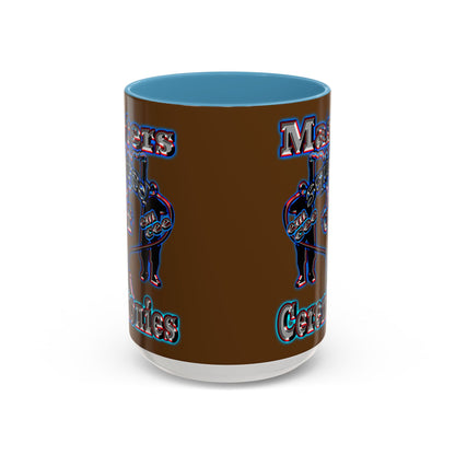 em cee squared - Accent Mug (brown)