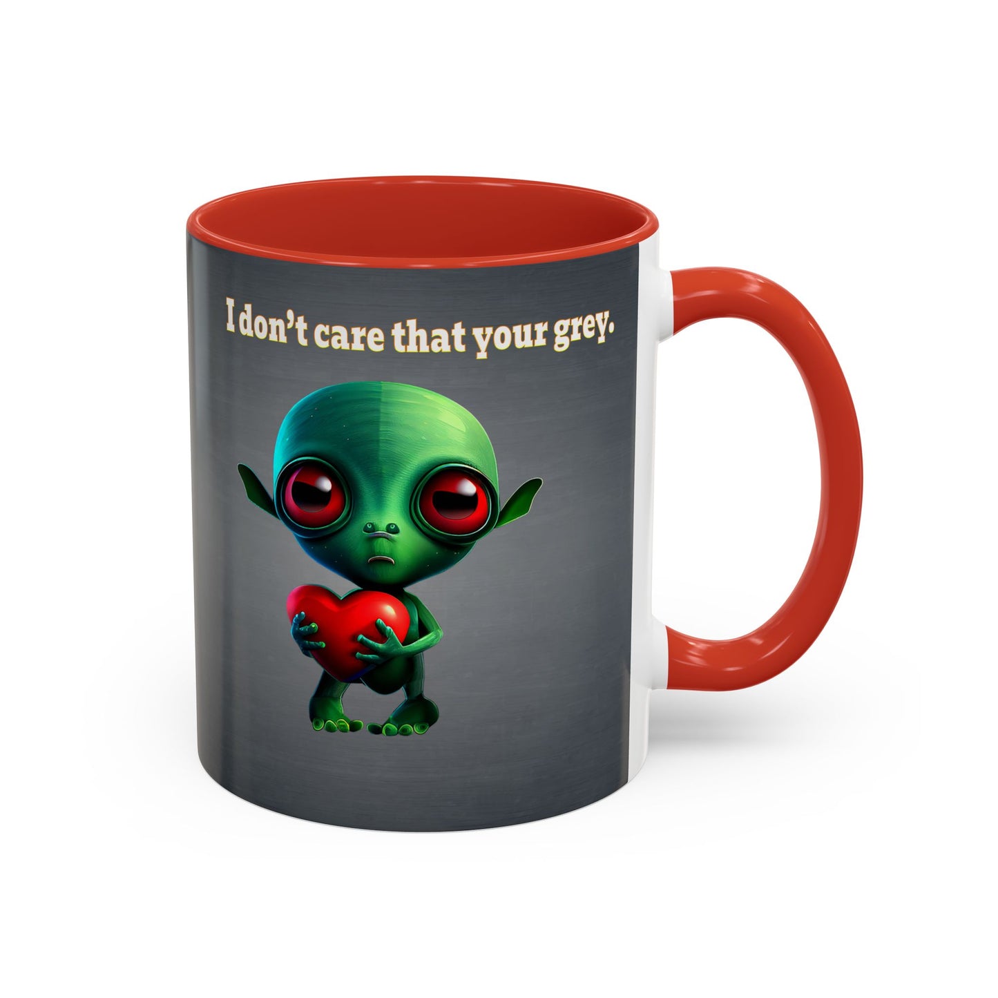 I don't care that your grey - Accent Mug (grey-light grey)