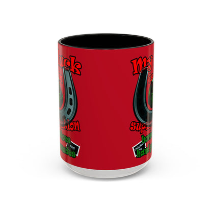 my luck - Accent Mug (dark red)