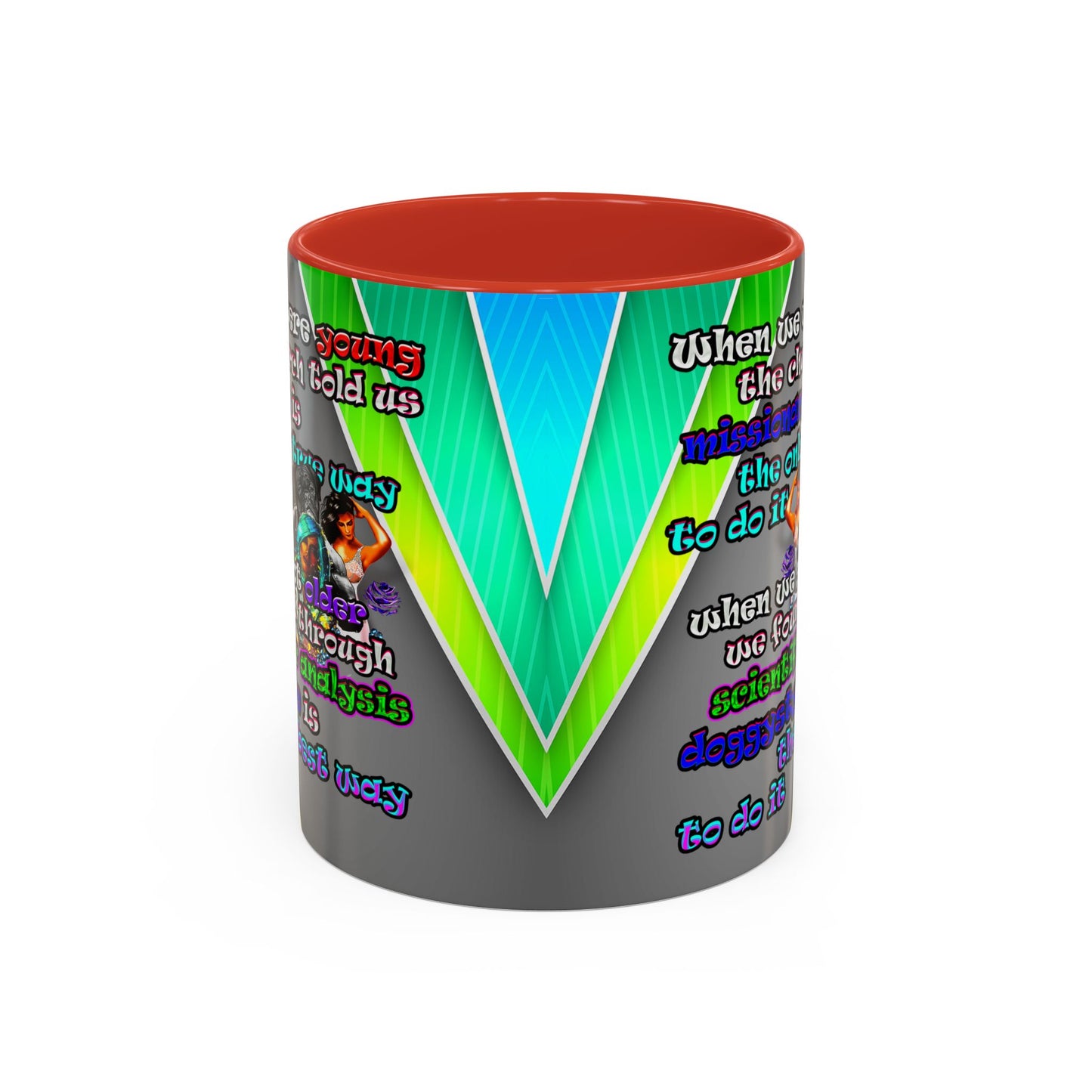 doggystyle - Accent Mug (rainbow split)