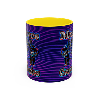 em cee squared - Accent Mug (purple wave)