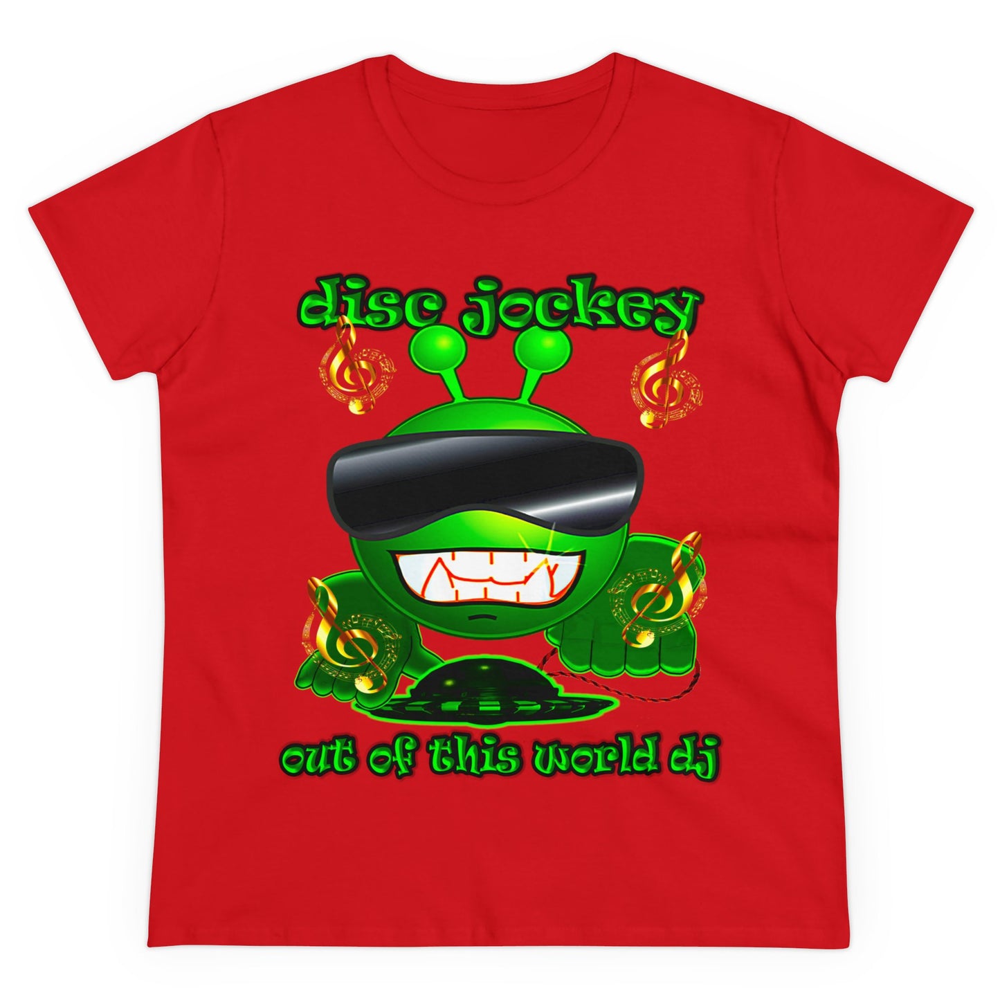 disc jockey - Women's Midweight Cotton Tee