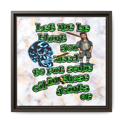 og - framed canvas art (white marble)