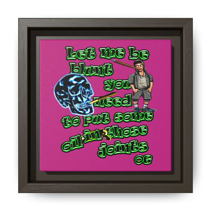 og - framed canvas art (pink)