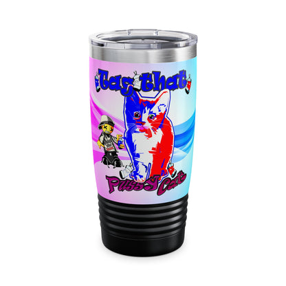 tag that - Ringneck Tumbler, 20oz (light blue-pink wave)