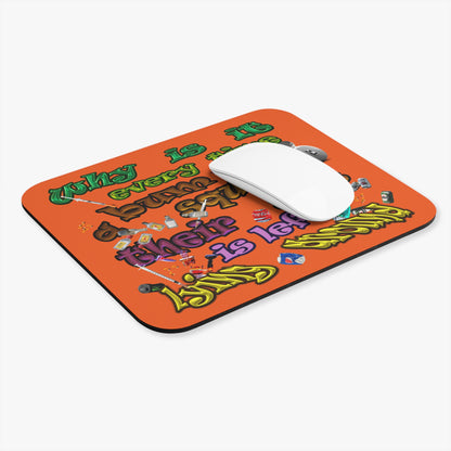 the bum's shit - Mouse Pad (Rectangle) (orange)