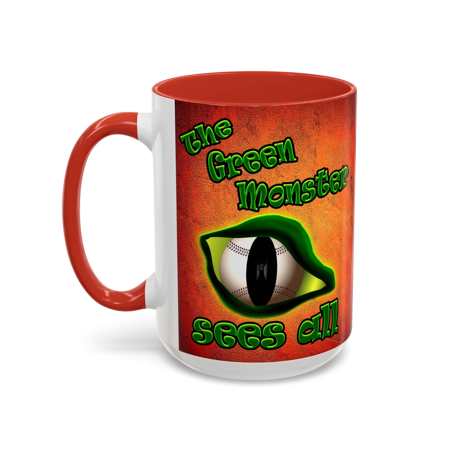 green monster - Accent Mug (burnt orange)