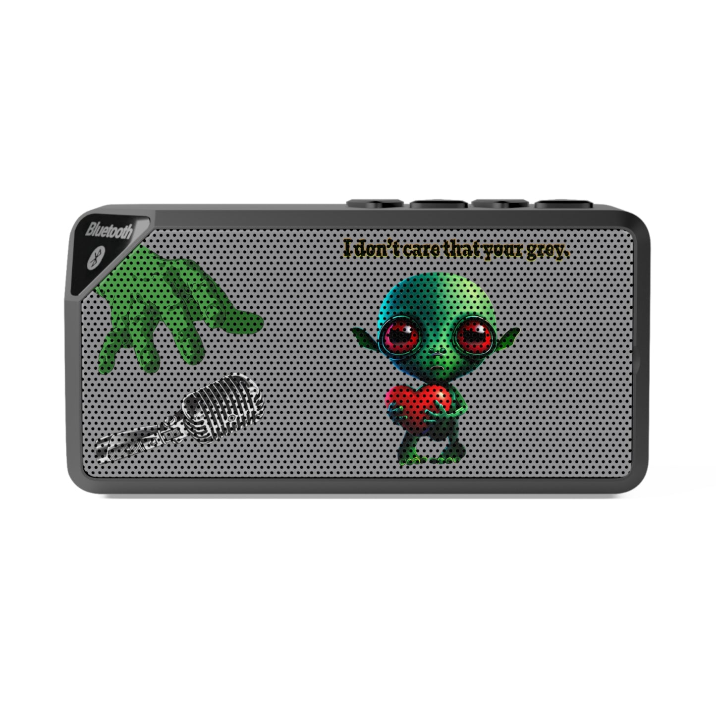 I don't care that your grey - Jabba Bluetooth Speaker (grey)