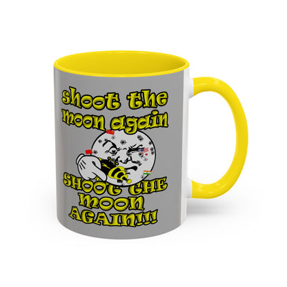 shoot the moon again - Accent Mug (light grey)