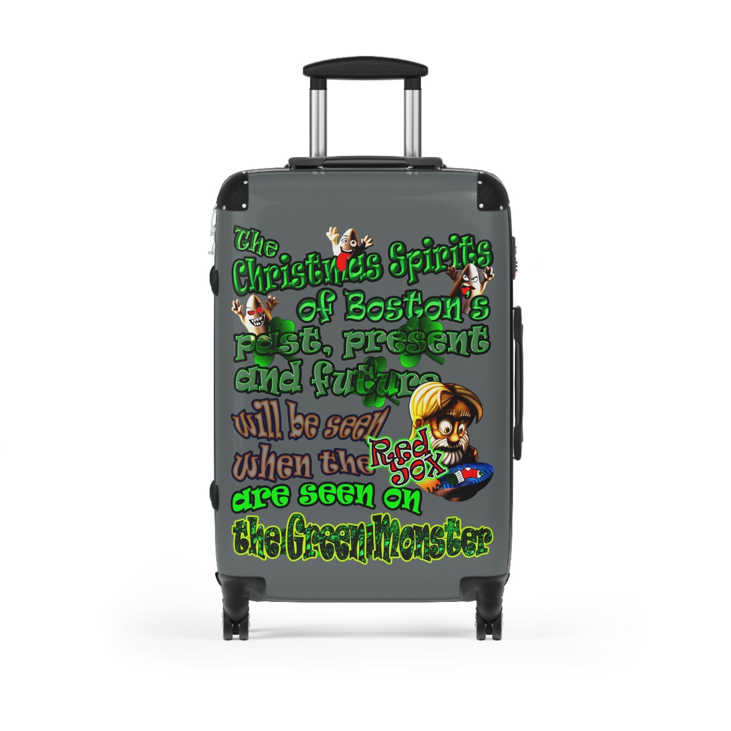 christmas spirits of boston - Suitcase (dark grey)