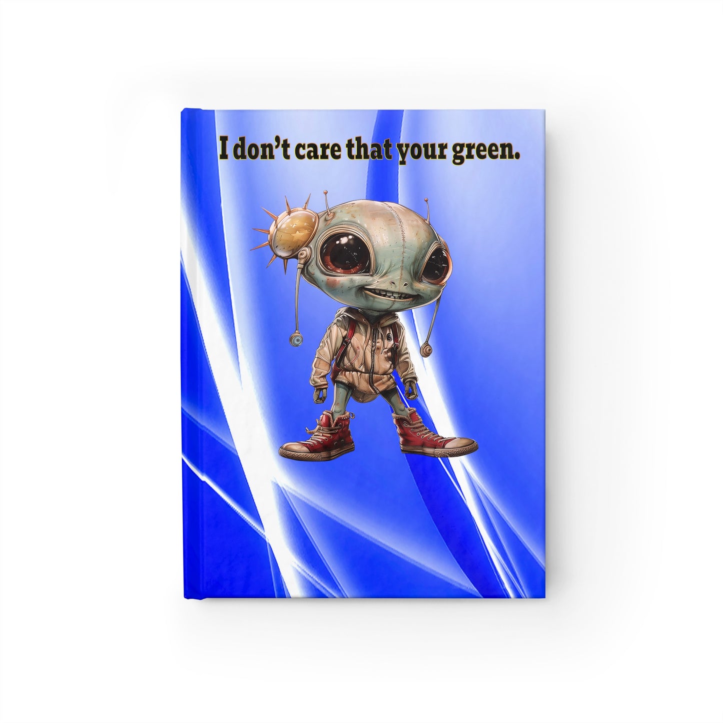 I don't care that your green - journal-blank (blue-white wave)