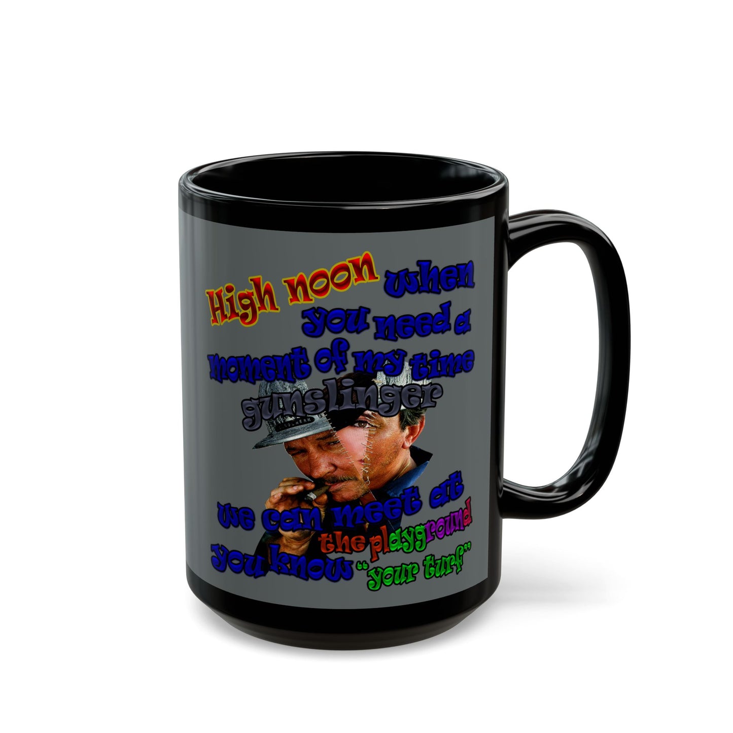 high noon - Black Mug (dark grey)